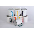 sublimation color handle mugs